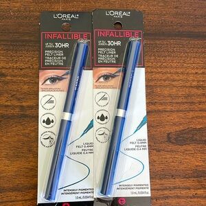 2-L'oreal Paris Makeup Infallible Smudge Resistant Waterproof Eyeliner #615 Blue